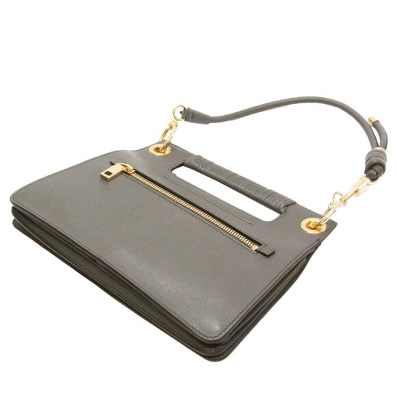 GIVENCHY Gray Leather Shoulder Bag - Picture 2 of 16